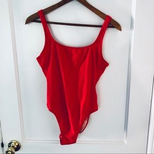 J. Crew Factory Red One-Piece Bathing Suit